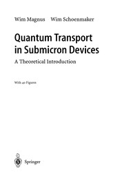 Front cover of Quantum transport in submicron devices by Wim Magnus