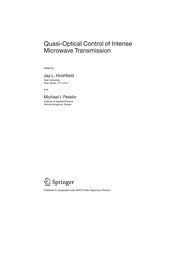 Front cover of Quasi-optical control of intense microwave transmission by NATO Advanced Research Workshop on Quasi-optical Control of Intense Microwave Transmission (2004 Nizhniĭ Novgorod, Russia)