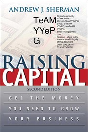 Cover of Raising capital by Andrew J. Sherman