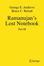 Cover of Ramanujan's Lost Notebook by George E. Andrews