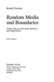 Cover of Random Media and Boundaries by Koichi Furutsu