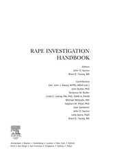 Front cover of Rape investigation handbook by John O. Savino