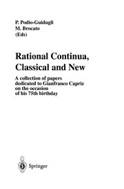 Cover of Rational Continua, Classical and New by P. Podio-Guidugli