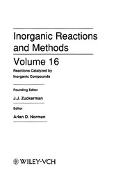 Front cover of Reactions catalyzed by inorganic compounds by Arlan D. Norman