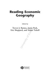 Front cover of READING ECONOMIC GEOGRAPHY; ED. BY TREVOR J. BARNES by Trevor J. Barnes