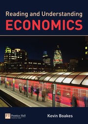 Front cover of Reading and understanding economics by Kevin Boakes