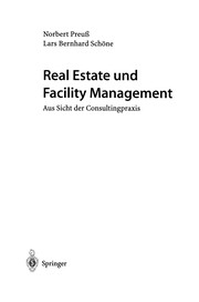 Front cover of Real Estate und Facility Management by Norbert Preuß