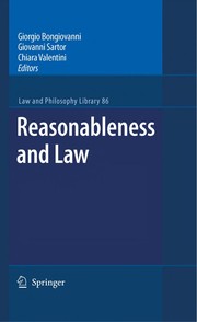 Cover of Reasonableness and law by G. Bongiovanni