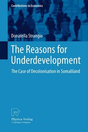 Cover of The Reasons for Underdevelopment by Donatella Strangio