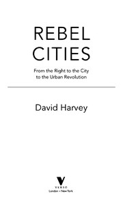Cover of Rebel cities by David Harvey