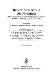 Front cover of Recent Advances in Aerodynamics by Anjaneyulu Krothapalli