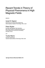 Front cover of Recent trends in theory of physical phenomena in high magnetic fields by NATO Advanced Research Workshop on Recent Trends in Theory of Physical Phenomena in High Magnetic Fields (2002 Les Houches, Haute-Savoie, France)