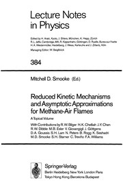 Front cover of Reduced kinetic mechanisms and asymptotic approximations for methane-air flames by Mitchell D. Smooke