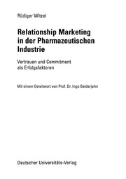 Front cover of Relationship Marketing in der Pharmazeutischen Industrie by Rüdiger Witzel