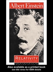 Cover of Relativity by Albert Einstein