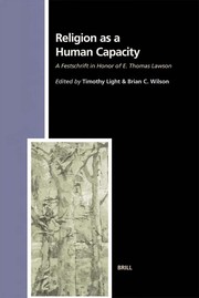 Cover of Religion as a human capacity by E. Thomas Lawson