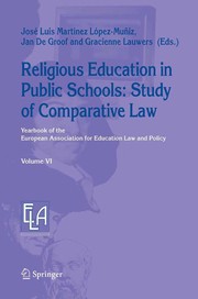 Front cover of Religious education in public schools by Jan de Groof