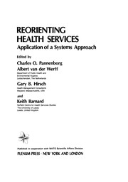 Front cover of Reorienting Health Services by Charles O. Pannenborg