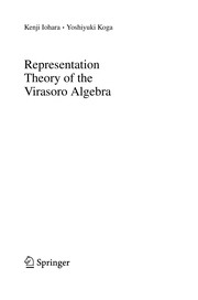 Cover of Representation theory of the Virasoro algebra by Kenji Iohara