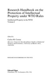 Front cover of Research handbook on the protection of intellectual property under WTO rules by Carlos María Correa