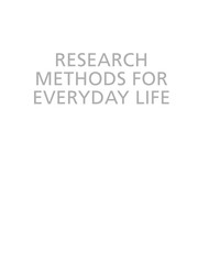 Cover of Research methods for everyday life by Scott W. VanderStoep