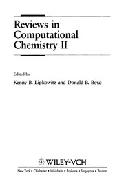 Cover of Reviews in computational chemistry by Kenny B. Lipkowitz