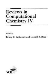 Cover of Reviews in Computational Chemistry by Kenny B. Lipkowitz