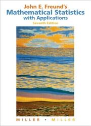 Cover of John E. Freund's mathematical statistics with applications by Irwin Miller