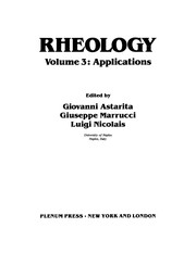 Front cover of Rheology by Giovanni Astarita