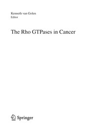 Front cover of The Rho GTPases in cancer by Kenneth van Golen