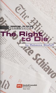 Front cover of The right to die by Rebecca Stefoff