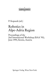 Front cover of Robotics in Alpe-Adria Region by Peter Kopacek