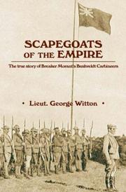 Front cover of Scapegoats of the Empire by George Ramsdale Witton