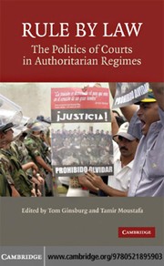 Front cover of Rule by law by Tom Ginsburg