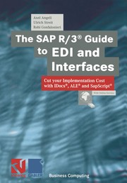Front cover of The SAP R/3® guide to EDI and Interfaces by Axel Angeli