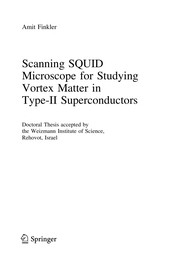 Front cover of Scanning SQUID Microscope for Studying Vortex Matter in Type-II Superconductors by Amit Finkler