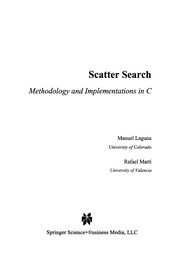 Cover of Scatter Search by Manuel Laguna