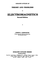 Front cover of Schaum's outline of theory and problems of electromagnetics by Joseph A. Edminister