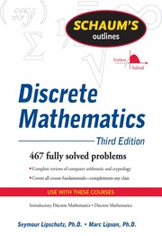 Front cover of Schaum's outline of discrete mathematics by Seymour Lipschutz