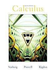Cover of Calculus (9th Edition) by Dale Varberg