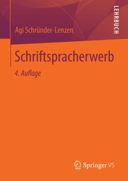Front cover of Schriftspracherwerb by Agi Schründer-Lenzen