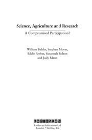 Front cover of Science, agriculture and research by William Buhler