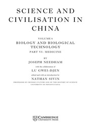 Front cover of Science and civilisation in China by Joseph Needham