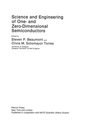 Front cover of Science and Engineering of One- and Zero-Dimensional Semiconductors by Steven P. Beaumont