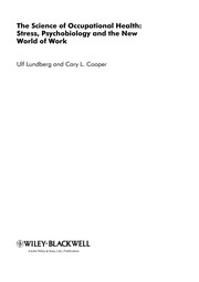 Front cover of The science of occupational health by Ulf Lundberg