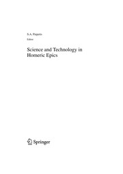 Cover of Science and technology in homeric epics by S. A. Paipetis