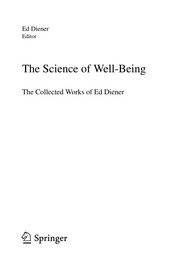 Cover of The Science of Well-Being by Ed Diener