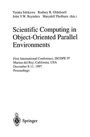 Front cover of Scientific computing in object-oriented parallel environments by ISCOPE International Conference (1st 1997 Marina del Rey, Calif.)