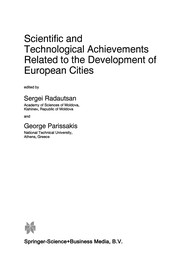 Front cover of Scientific and Technological Achievements Related to the Development of European Cities by Sergei Radautsan