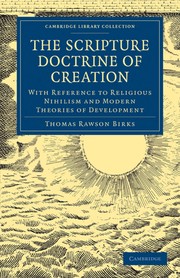Front cover of The scripture doctrine of creation by T. R. Birks
